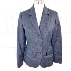Vintage Benetton Italy Gray Wool Blazer 40/4 AS IS